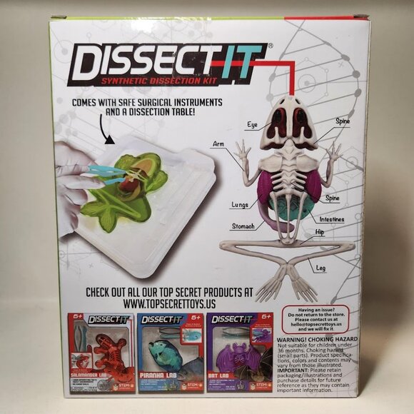 NEW Dissect-it Synthetic Lab Dissection Toy STEM KIT CRAFT Project Frog Biology - Picture 2 of 4